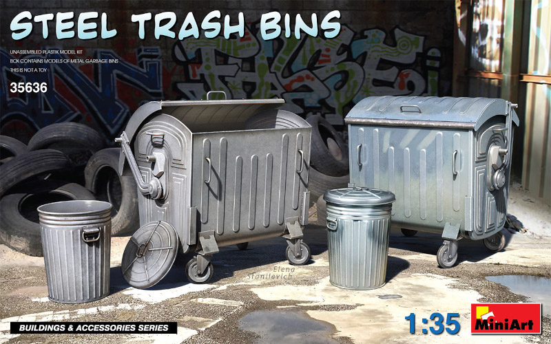 Steel Trash Bins